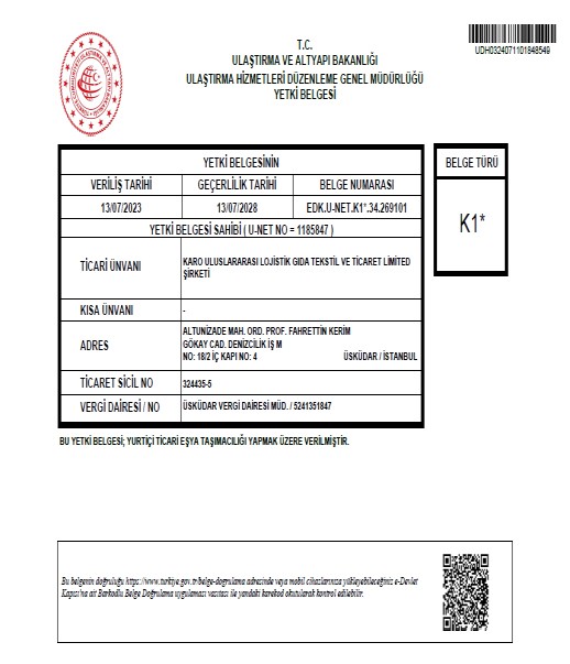 Karo Lojistik Uluslararası Lojistik Gıda Tekstil